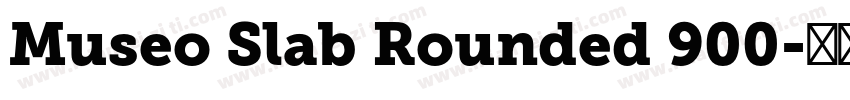 Museo Slab Rounded 900字体转换